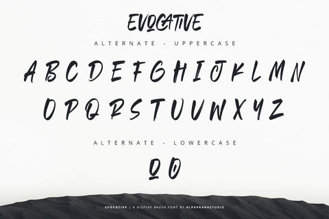 Evocative - Brush Font Font Alpaprana Studio 