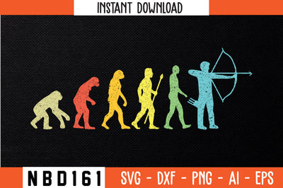 EVOLUTION WITH ARCHERY Svg Design SVG Nbd161 