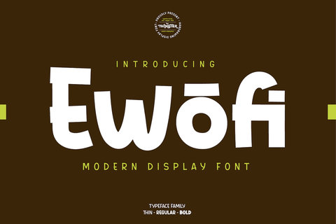 Ewofi Font twinletter 