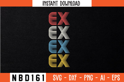 EX Retro Design SVG Nbd161 