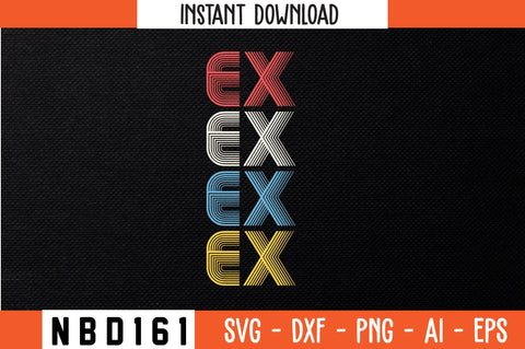 EX Retro Design SVG Nbd161 