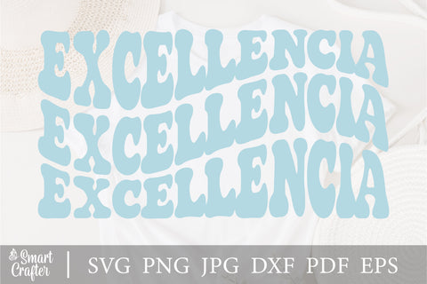 Excellencia svg, wavy style svg, EPS PNG Cricut Instant Download SVG Fauz 