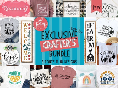 Exclusive So Fontsy Crafter's Bundle Bundle So Fontsy Design Shop 