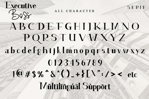 Executive Boss SVG Letterara 