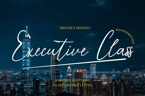 Executive Class Font Supersemar Letter 