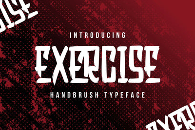 Exercise - Handbrush Typeface Font Dumadistyle 