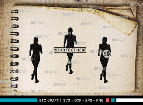 Exercise Run Monogram, Exercise Run Silhouette, Exercise Run SVG, Exercise Svg, Runner Svg, Sport Svg, SB00354 SVG ETC Craft 