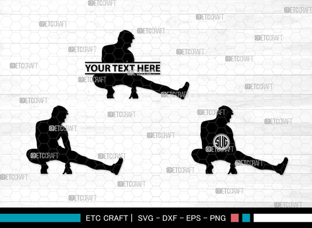 Exercise Run Monogram, Exercise Run Silhouette, Exercise Run SVG, Exercise Svg, Runner Svg, Sport Svg, SB00354 SVG ETC Craft 