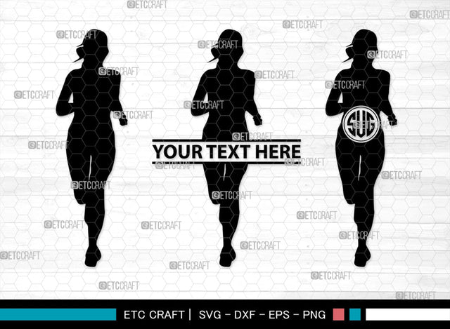 Exercise Run Monogram, Exercise Run Silhouette, Exercise Run SVG, Exercise Svg, Runner Svg, Sport Svg, SB00354 SVG ETC Craft 