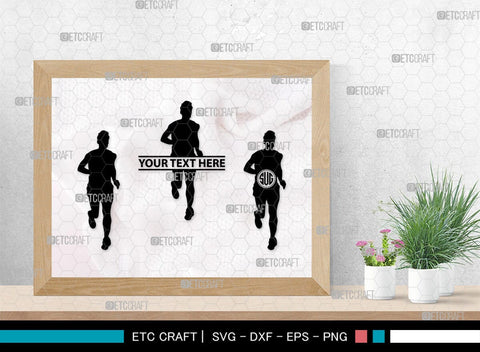 Exercise Run Monogram, Exercise Run Silhouette, Exercise Run SVG, Exercise Svg, Runner Svg, Sport Svg, SB00354 SVG ETC Craft 