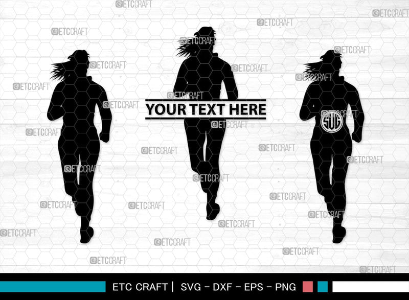 Exercise Run Monogram, Exercise Run Silhouette, Exercise Run SVG, Exercise Svg, Runner Svg, Sport Svg, SB00354 SVG ETC Craft 
