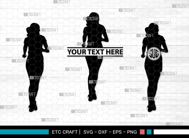 Exercise Run Monogram, Exercise Run Silhouette, Exercise Run SVG, Exercise Svg, Runner Svg, Sport Svg, SB00354 SVG ETC Craft 