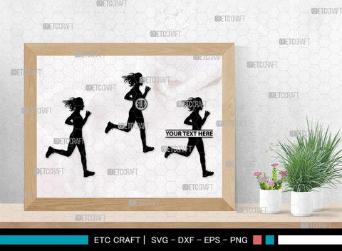 Exercise Run Monogram, Exercise Run Silhouette, Exercise Run SVG, Exercise Svg, Runner Svg, Sport Svg, SB00354 SVG ETC Craft 