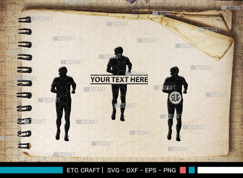 Exercise Run Monogram, Exercise Run Silhouette, Exercise Run SVG, Exercise Svg, Runner Svg, Sport Svg, SB00354 SVG ETC Craft 
