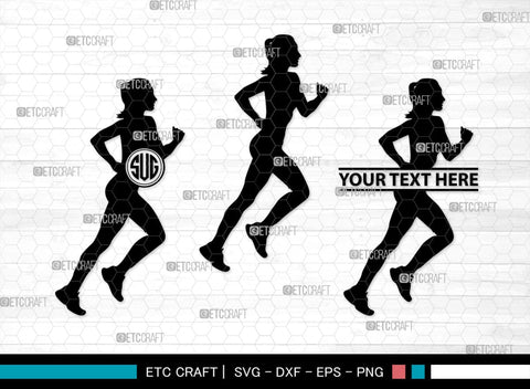 Exercise Run Monogram, Exercise Run Silhouette, Exercise Run SVG, Exercise Svg, Runner Svg, Sport Svg, SB00354 SVG ETC Craft 