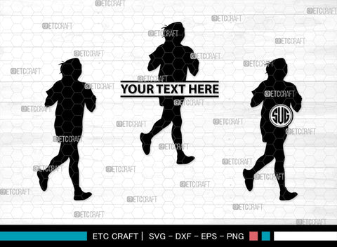 Exercise Run Monogram, Exercise Run Silhouette, Exercise Run SVG, Exercise Svg, Runner Svg, Sport Svg, SB00354 SVG ETC Craft 