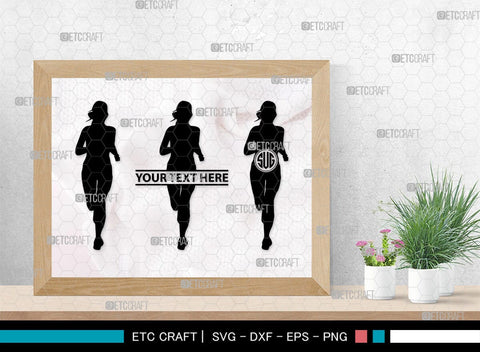 Exercise Run Monogram, Exercise Run Silhouette, Exercise Run SVG, Exercise Svg, Runner Svg, Sport Svg, SB00354 SVG ETC Craft 
