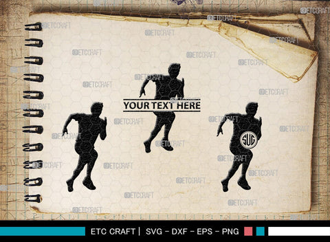 Exercise Run Monogram, Exercise Run Silhouette, Exercise Run SVG, Exercise Svg, Runner Svg, Sport Svg, SB00354 SVG ETC Craft 