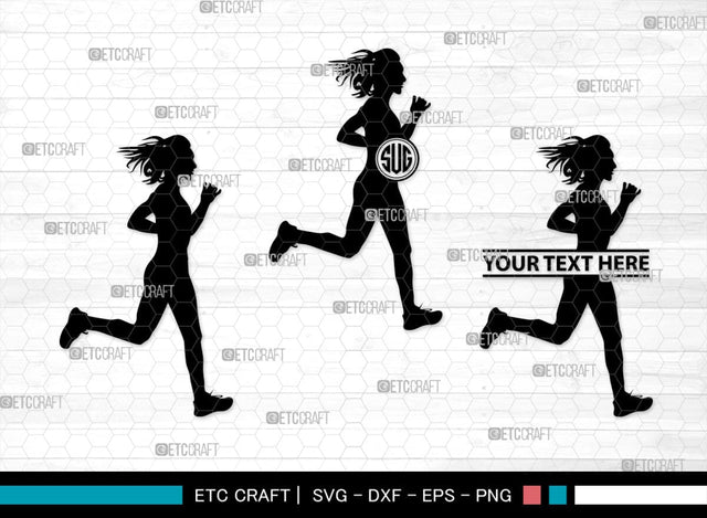 Exercise Run Monogram, Exercise Run Silhouette, Exercise Run SVG, Exercise Svg, Runner Svg, Sport Svg, SB00354 SVG ETC Craft 