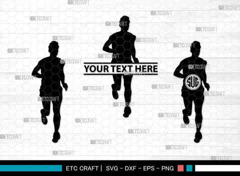 Exercise Run Monogram, Exercise Run Silhouette, Exercise Run SVG, Exercise Svg, Runner Svg, Sport Svg, SB00354 SVG ETC Craft 
