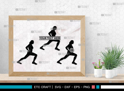Exercise Run Monogram, Exercise Run Silhouette, Exercise Run SVG, Exercise Svg, Runner Svg, Sport Svg, SB00354 SVG ETC Craft 