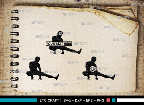 Exercise Run Monogram, Exercise Run Silhouette, Exercise Run SVG, Exercise Svg, Runner Svg, Sport Svg, SB00354 SVG ETC Craft 