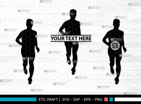 Exercise Run Monogram, Exercise Run Silhouette, Exercise Run SVG, Exercise Svg, Runner Svg, Sport Svg, SB00354 SVG ETC Craft 