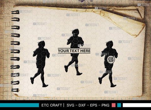 Exercise Run Monogram, Exercise Run Silhouette, Exercise Run SVG, Exercise Svg, Runner Svg, Sport Svg, SB00354 SVG ETC Craft 