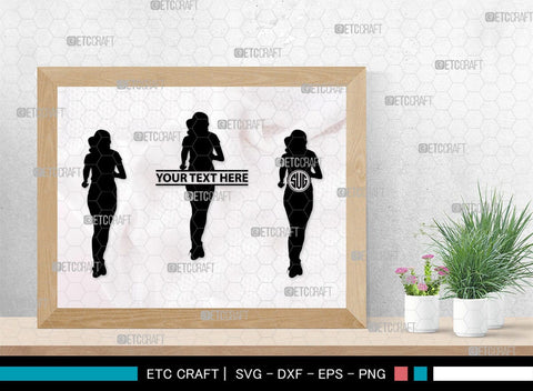 Exercise Run Monogram, Exercise Run Silhouette, Exercise Run SVG, Exercise Svg, Runner Svg, Sport Svg, SB00354 SVG ETC Craft 