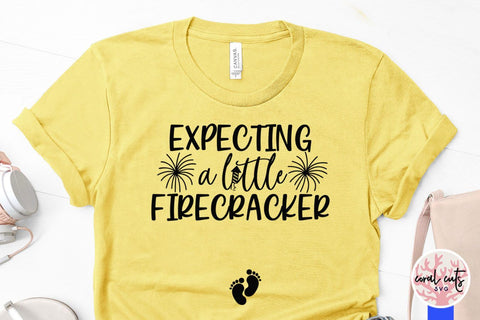 Expecting a little firecracker – Mother SVG EPS DXF PNG Cutting Files SVG CoralCutsSVG 