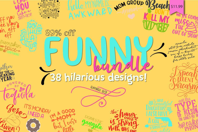 Expired: Funny Bundle Bundle So Fontsy Design Shop 