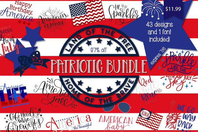 Expired: Patriotic Bundle Bundle So Fontsy Design Shop 