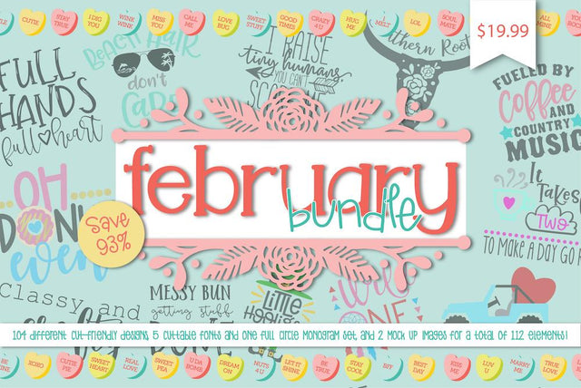 EXPIRED: So Fontsy February 2018 Bundle Bundle So Fontsy Design Shop 