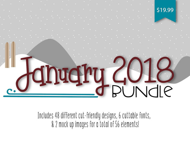 EXPIRED: So Fontsy January 2018 Bundle Bundle So Fontsy Design Shop 