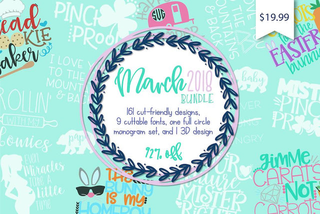 Expired: So Fontsy March 2018 Bundle Bundle So Fontsy Design Shop 