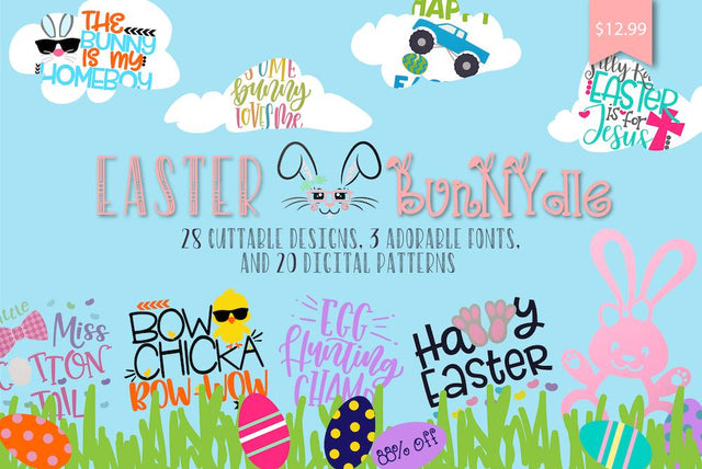 Expired: The Easter BunNYdle Bundle So Fontsy Design Shop 