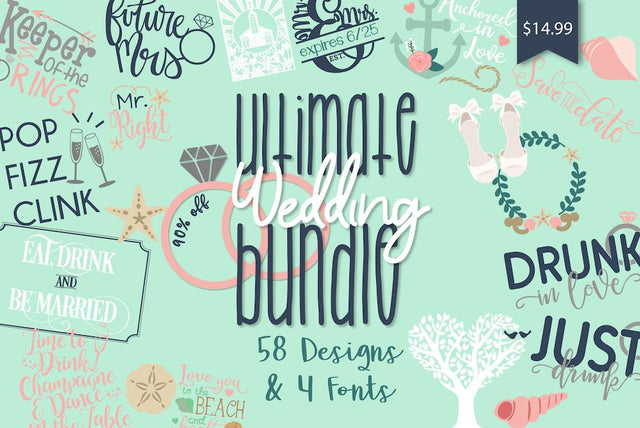 Expired: Ultimate Wedding Bundle Bundle So Fontsy Design Shop 
