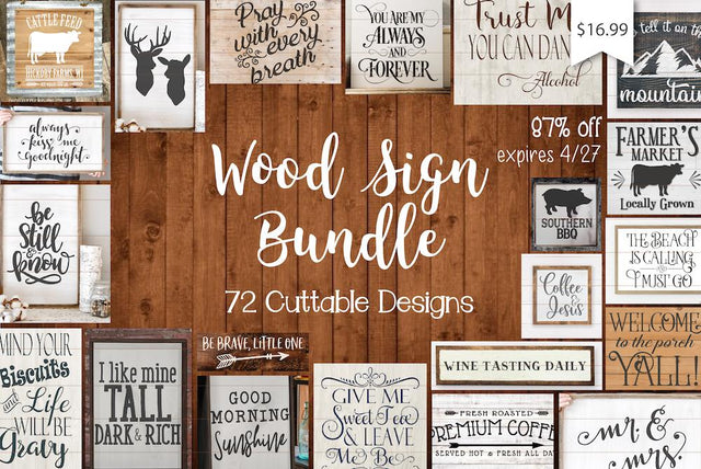EXPIRED: Wood Sign SVG Bundle Bundle So Fontsy Design Shop 