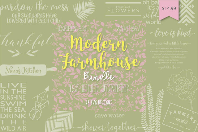 Expiring: Modern Farmhouse Bundle Bundle So Fontsy Design Shop 