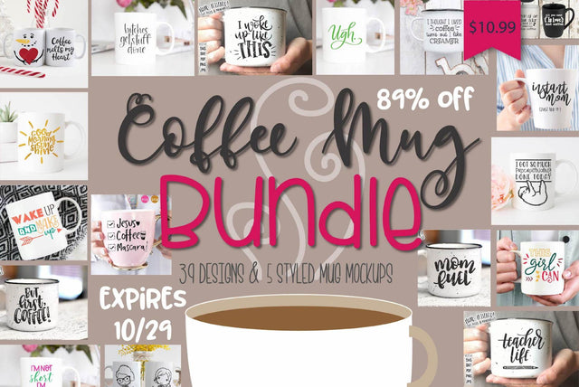 Expiring Next: Coffee Mug Bundle Bundle So Fontsy Design Shop 