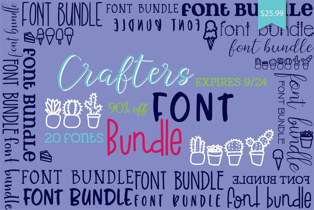 Expiring Next: Crafters Fonts Bundle Bundle So Fontsy Design Shop 