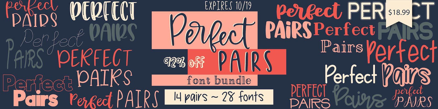 Expiring Next: Perfect Pairs Fonts Bundle