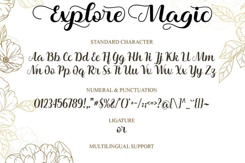 Explore Magic Font love script 
