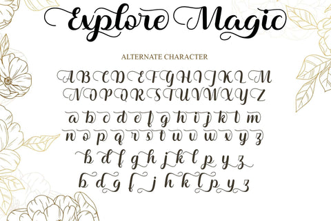 Explore Magic Font love script 