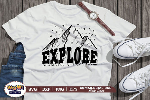 Explore svg,Camping svg, RV svg, Png, Dxf SVG Wowsvgstudio 