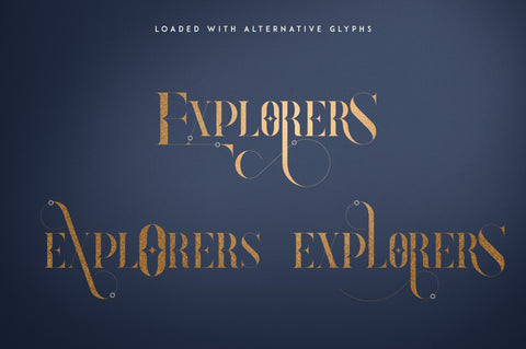 Explorers - Serif font + Extras Font VPcreativeshop 