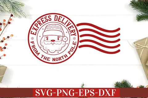 Express delivery from the north pole SVG SVG DESIGNISTIC 