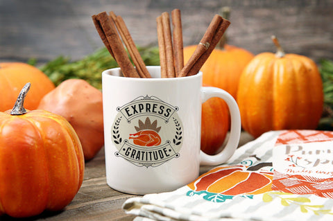 Express Gratitude, Thanksgiving Sublimation PNG SVG futivesvg 
