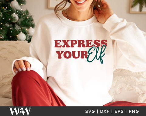 Express Your Elf SVG | Christmas SVG SVG Wood And Walt 