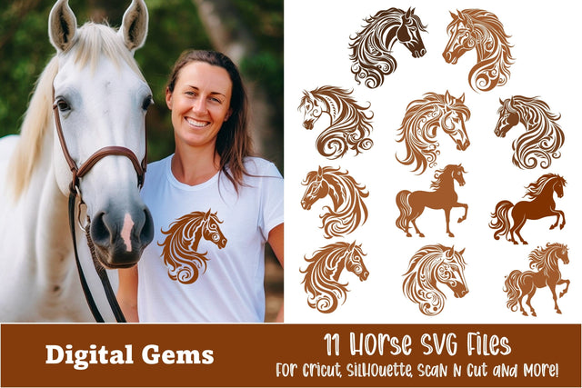 Exquisite Horse 11 SVG file Collection SVG Digital Gems 